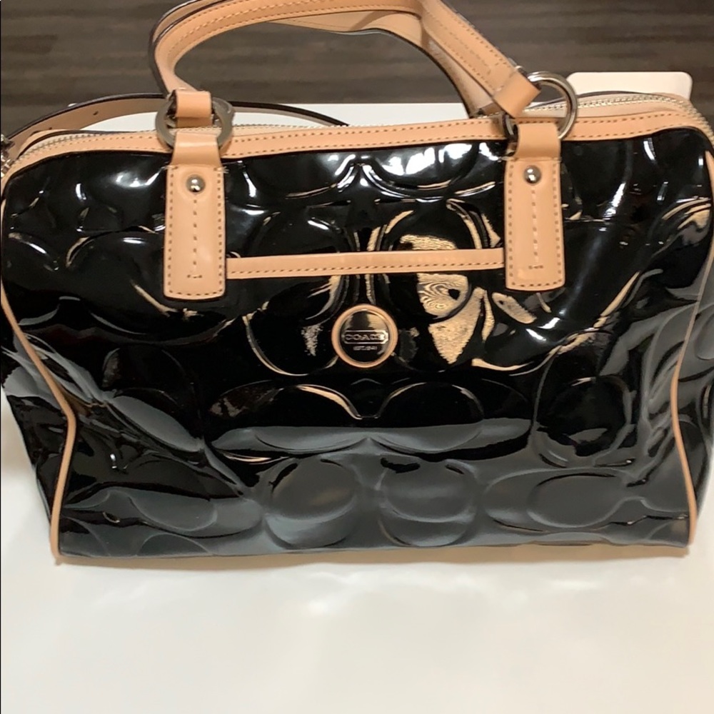Coach purse leather